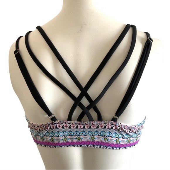 Printed Push UP Bra Strappy Back - Picture 2 of 6